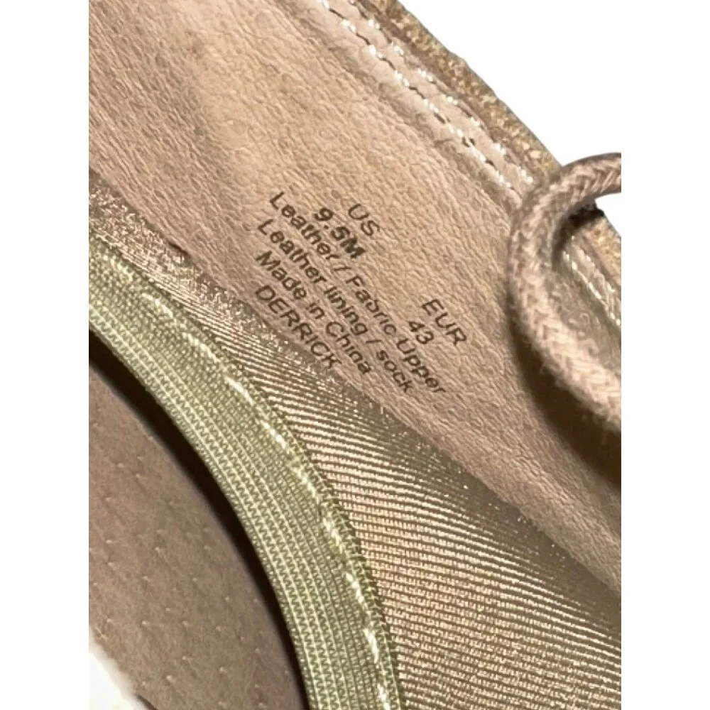 Sam Edelman Tan Suede Oxford Shoes Lace Up Derrick Sock Style Size 9.5